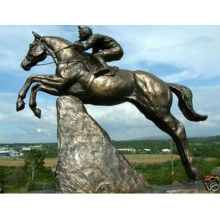Estatua de caballo de salto de bronce HVLA-233R
